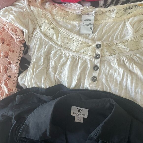 MEGA bundle women’s clothing tops sweaters camis blouses mystery reseller lot - Picture 8 of 17